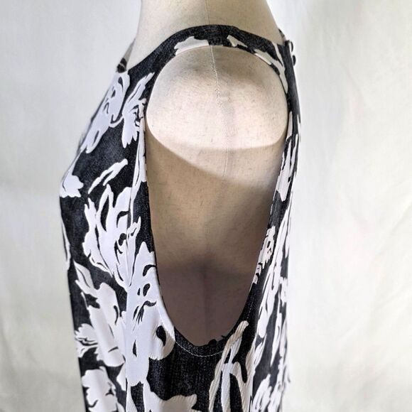 International Concepts Floral Cold Shoulder Blouse Size XL - Picture 3 of 8